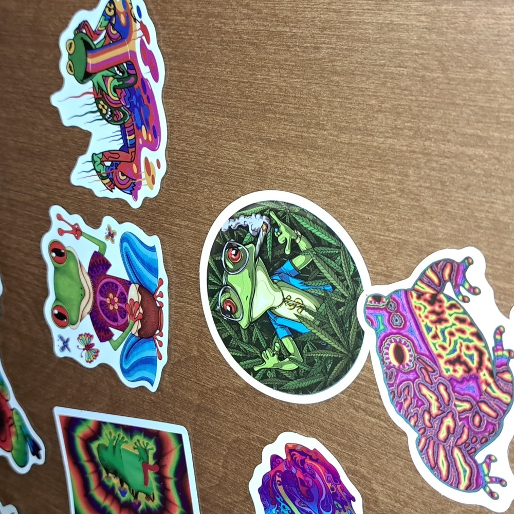 Colorful Frog Sticker Set 50 Ct - Picture 9 of 10